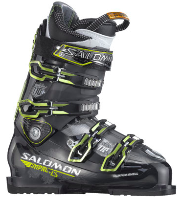 chaussures de ski salomon impact 110 cs S/Pro Alpha W Boots 2026 // Women's High performance allmountain boot with magnesium Backbone technology combines proven Salomon skiing performance with comfortable hiking and walking Salomon Quest 110 Ski Boots FeaturesPerformance Level Good intermediate to expert freeride skiers Flex Index 110 flex on a scale of 40 to 140 Last Width 100 mm last Shell and cuff Bi material PU lower shell for response with a Bi material PP upper shell for controled flex Sole An extended rubber sole allows for extra grip for walking Adjustments Outer single shaft alignment replaceable heel and toe pads light back spoiler backbone release Liner The Salomon My Custom Fit Performance liner with Biovents help keep your foot dry and warm Freeski Feature Ride and Hike technology allows you to loosen the upper cuff for easier walking Shock Absorption Salomon heel cushioning system to absorb vibrations and add comfort Sizing Mondo sizing Go to our boot sizing chart for ski boot sizing Salomon - Impact 100CS review