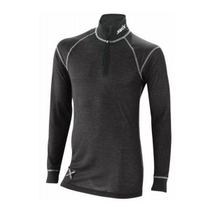 Męski golf termoaktywny Swix PRO FIT BODYWEAR HALFZIP Black