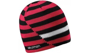 Czapka Salomon STRIPE BEANIE Black/Red