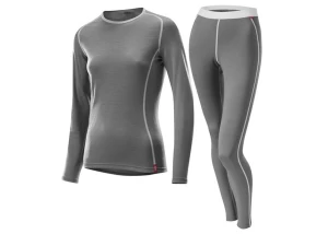 Zestaw bielizny termicznej LOFFLER W SET LONG TRANSTEX® MERINO - GREY MELANGE