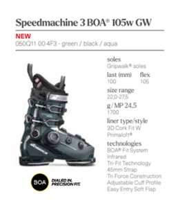 Buty narciarskie NORDICA SPEEDMACHINE 3 BOA 105 W (GW)